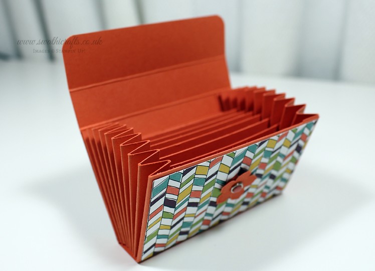 Card Wallet using Stampin' Up! Wild Flower Fields DSP