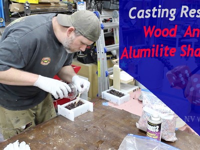 Casting Wood and Alumilite Shavings For Pen Blanks