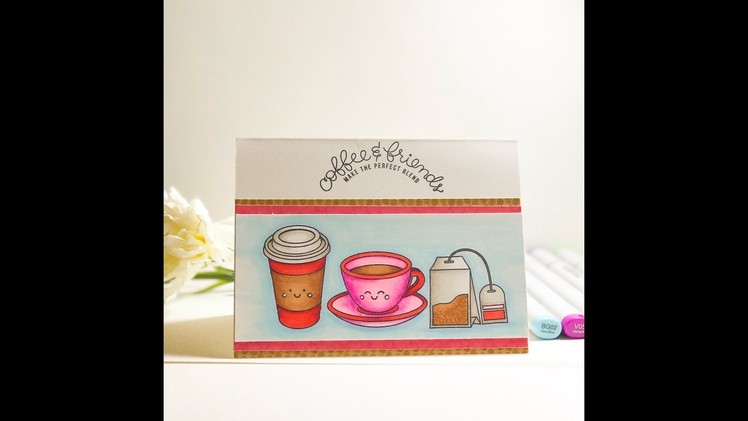 Coffee And Friends Card | SSS February 2017 Card Kit | Giveaway Results