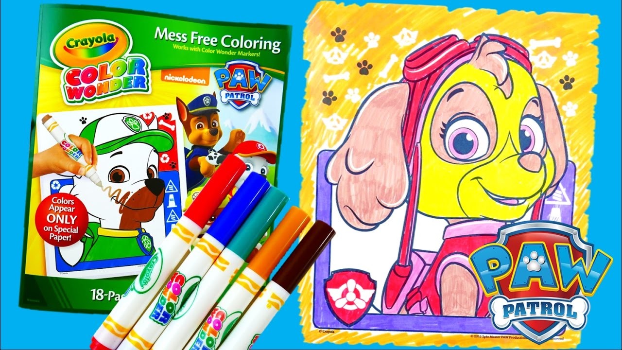  Coloring  Skye New Paw  Patrol  Coloring  Book Crayola  Color  