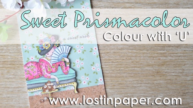 Colour with 'U' -  Sweet Penny Black Prismacolor Card!