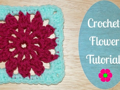 Crochet Flower Granny Square Tutorial