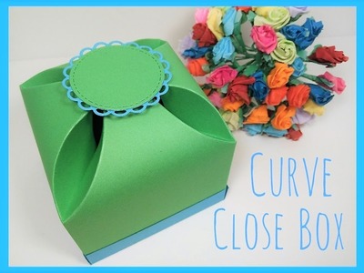 Curved close large gift box video tutorial.