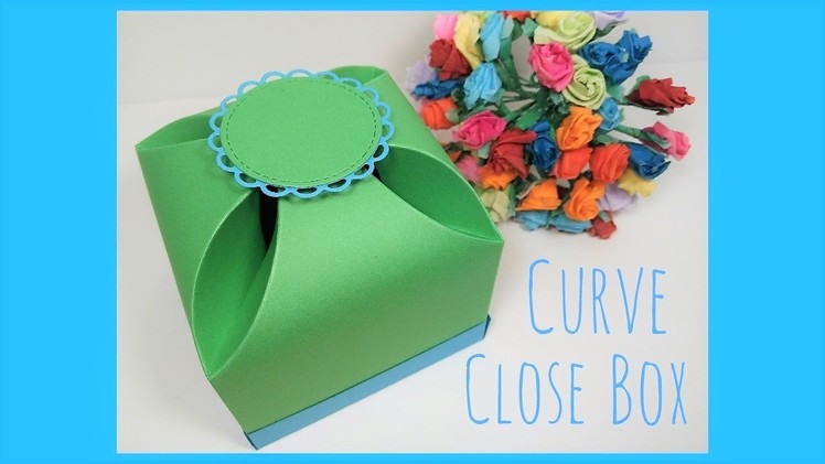 Curved close large gift box video tutorial.