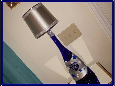 Dallas Cowboy Wine Bottle Lamp (wine Time)