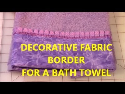 Decorative Fabric Towel Border