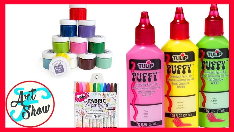 Different types of Fabric Paints | Fatema's Art Show