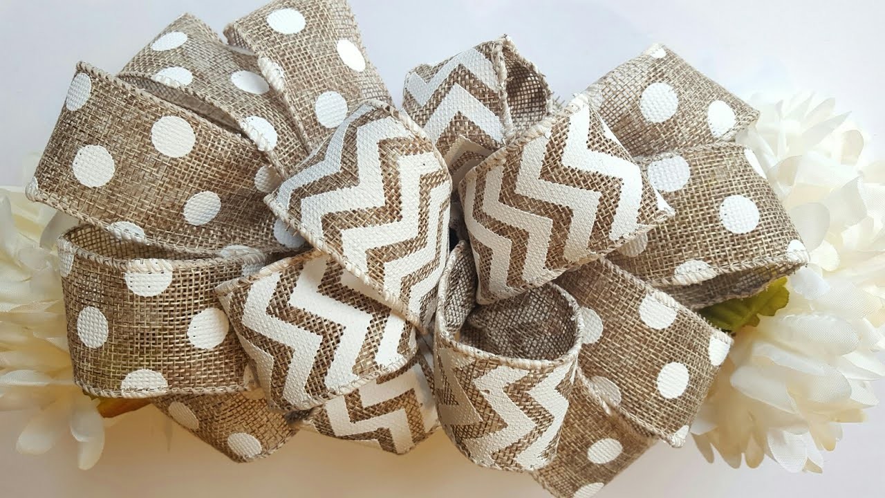 DIY DOLLAR TREE BOW TUTORIAL, CRAFT IDEAS