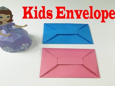 DIY - Easy origami envelope tutorial - How to make a Super easy Origami Envelope - Kids Envelope