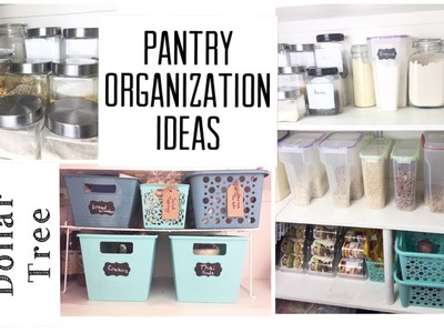 Dollar Tree Pantry Organization Ideas |  Organize With Me | momma from scratch