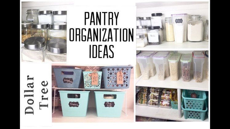 Dollar Tree Pantry Organization Ideas |  Organize With Me | momma from scratch