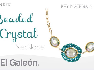 Fashion Topic El Galeón Beaded Crystal Necklace (Collar con Cristales)
