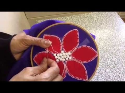 Hand Embroidery easy stitch how to make Aplic work designs