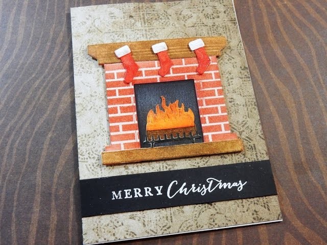 Holiday Card Series 2016 | Day 22 of 25 | MFT Fireplace Die