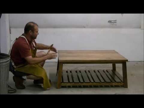 How to build a simple coffee table. I'm useing scraps and the vertical bandsaw. Easy project.