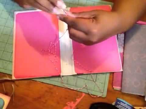 HOW to- cover & stitch a junk journal tutorial 2.2