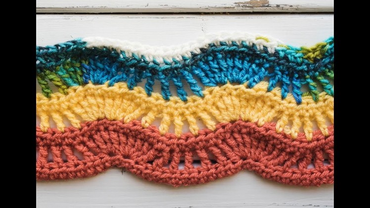 How to Crochet the Feather and Fan Stitch | AllFreeCrochet