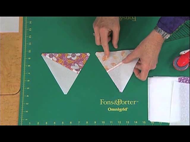 How to Cut Pre-Pieced 60 Degree Triangles from Strip Sets