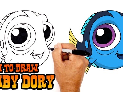 How to Draw Baby Dory | Finding Dory