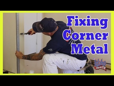 How To Fix A Bent Corner On A Wall.  DIY DRYWALL REPAIRS.