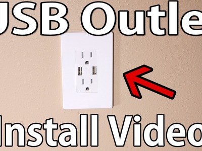 How to install USB wall outlet