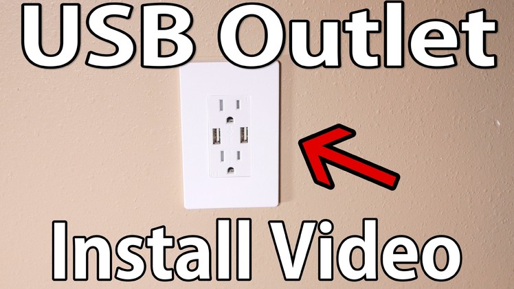 How to install USB wall outlet