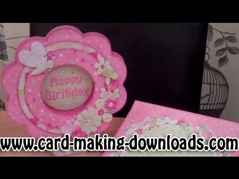 How To Make A Flower Shape Card www.card-making-downloads.com