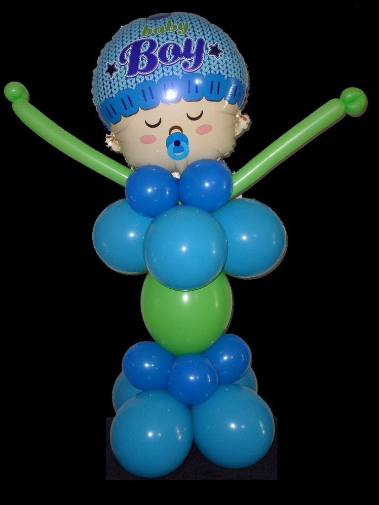 How to make a Standing "Pick Me Up" Baby Shower Balloon Centerpiece