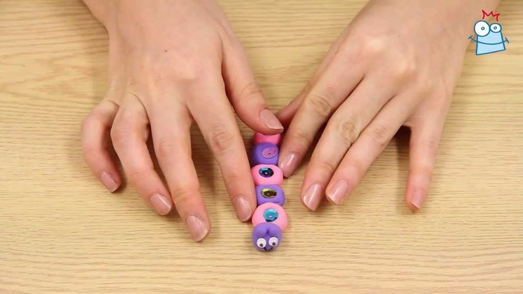 How to make an air dry clay caterpillar