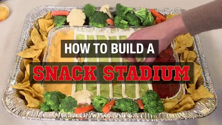 How to make an easy snack stadium for game day