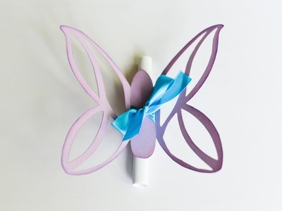 How to make : Paper Butterfly with Message | Papierowy Motyl z Wiadomością - Mishellka #233 DIY
