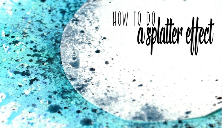 How to Paint with a Splatter Technique in Watercolor