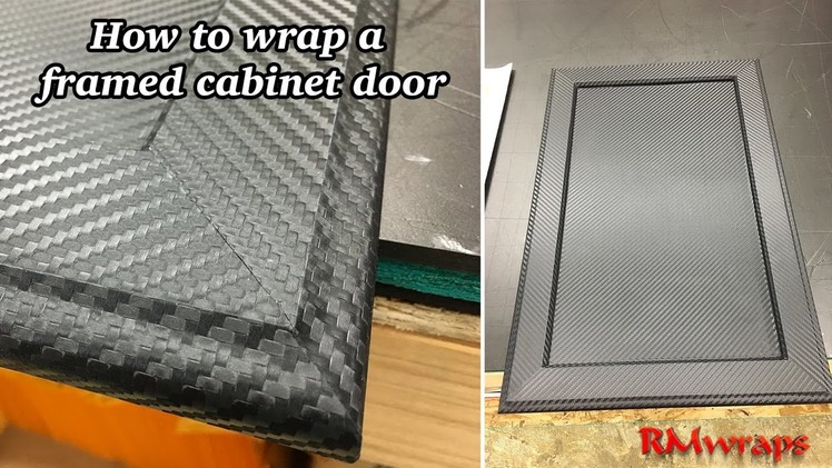 How to wrap cabinet door Rmwraps.com