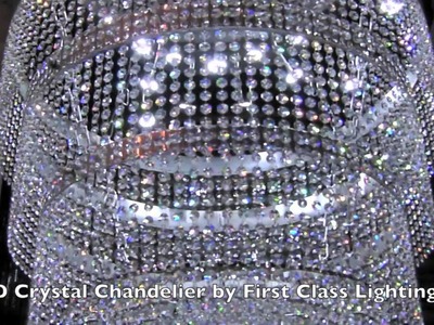 LED Custom Made to Measure Crystal Chandelier By First Class Lighting LTD