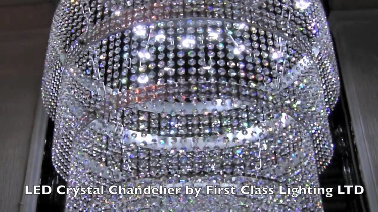 LED Custom Made to Measure Crystal Chandelier By First Class Lighting LTD