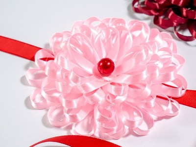 Make Easy Flower with Ribbon: DIY Ideas | HandiWorks #122