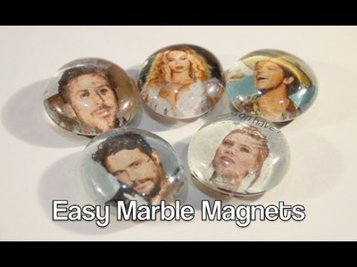Make easy Marble Magnets