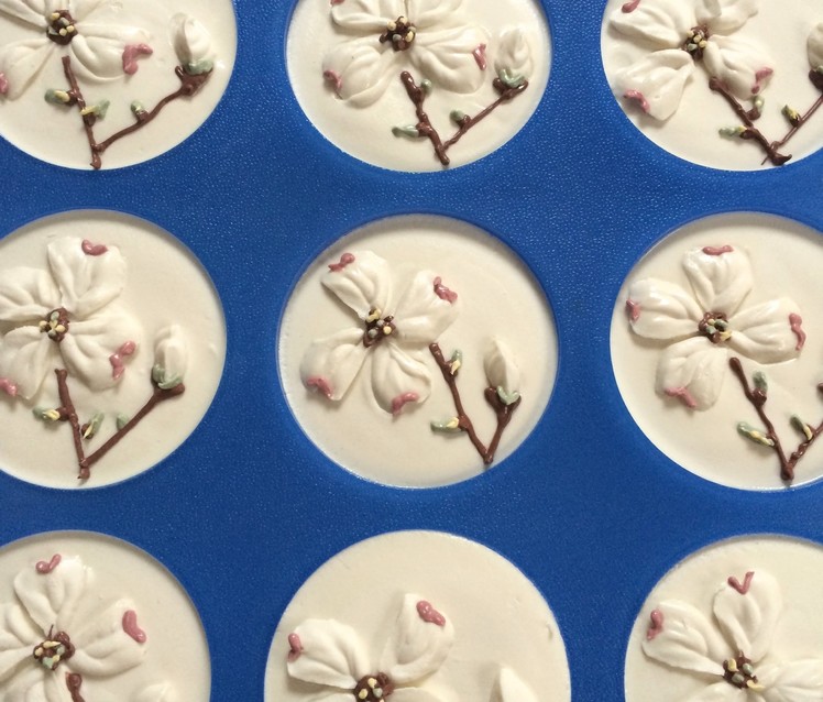 Making Dogwood Blossom Soap using the Cold Process Soaping Technique