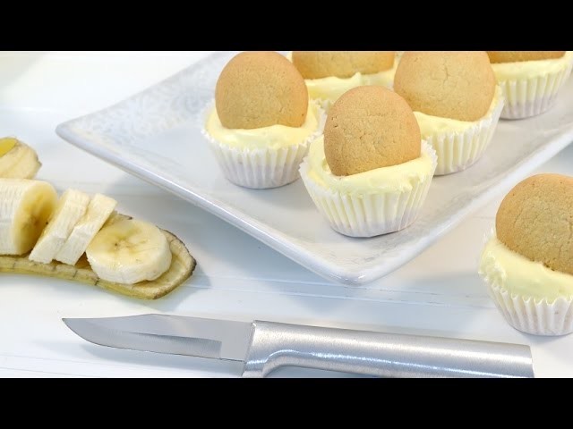 Mini Banana Cream Pie Cheesecake - No Bake Cheesecake Recipe | RadaCutlery.com