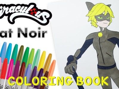 Miraculous Ladybug Coloring Book Pages Adrien as Cat Noir