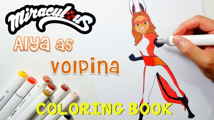 Miraculous Ladybug Coloring Book Pages Alya as Volpina | Evies Toy House