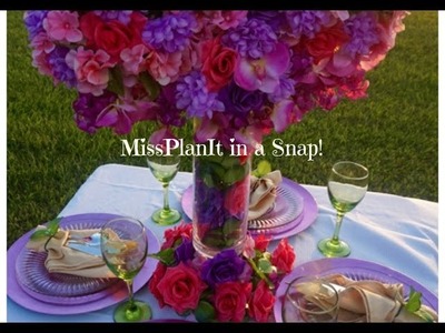MissPlanIt Flash Back Friday Snap! Floral Dream Centerpiece for Under $40!