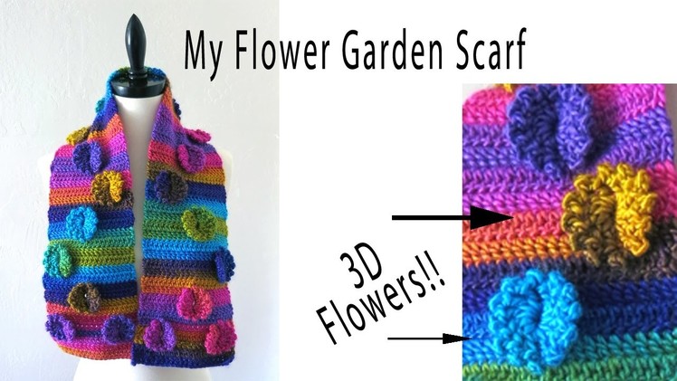 My Flower Garden Scarf Tutorial