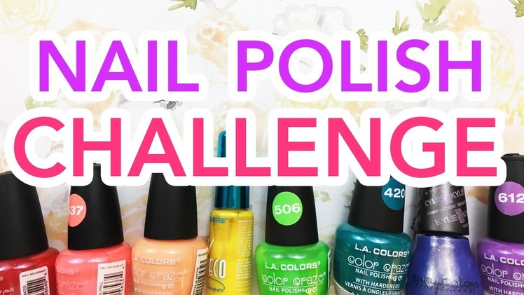 NAIL POLISH CHALLENGE!!! ~Painting a Picture with Nail Polish!~