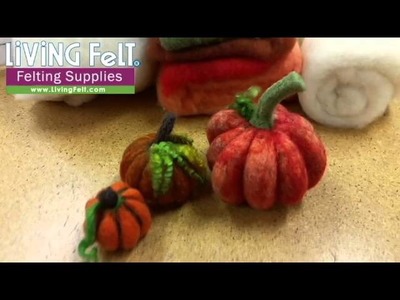 Needle Felting Pumpkins | How Much Wool