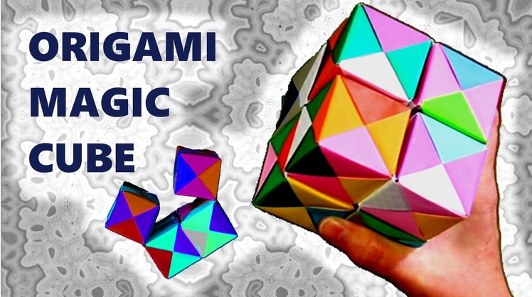 Origami moving magic cube - action origami presentation - JAPANIA