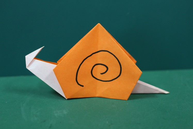 Origami "Snail" 折り紙 「かたつむり」折り方