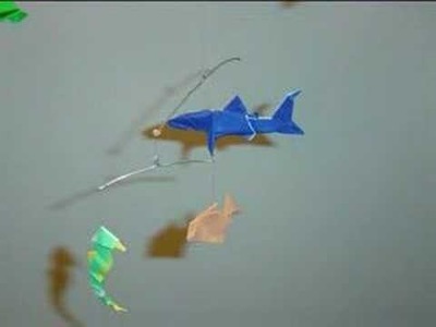 Origami Under the Sea Fish Mobile