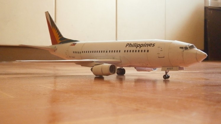 Papercraft Philippine Airlines B737-300 Model