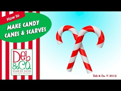 Polymer Clay Tutorial - How to Make Candy Canes & Scarves